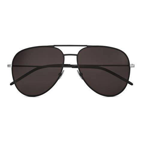 YVES SAINT LAURENT Authentic Black Pilot Sunglasses SL 